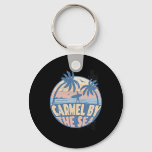 Carmel By The Sea California Beach Surf Summer Vac Keychain