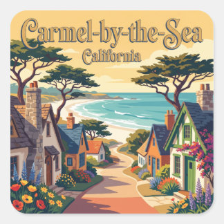 Carmel-by-the-Sea California Square Sticker