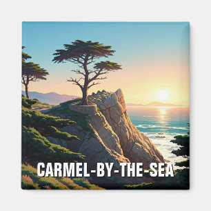 Carmel-by-the-sea lone cypress magnet