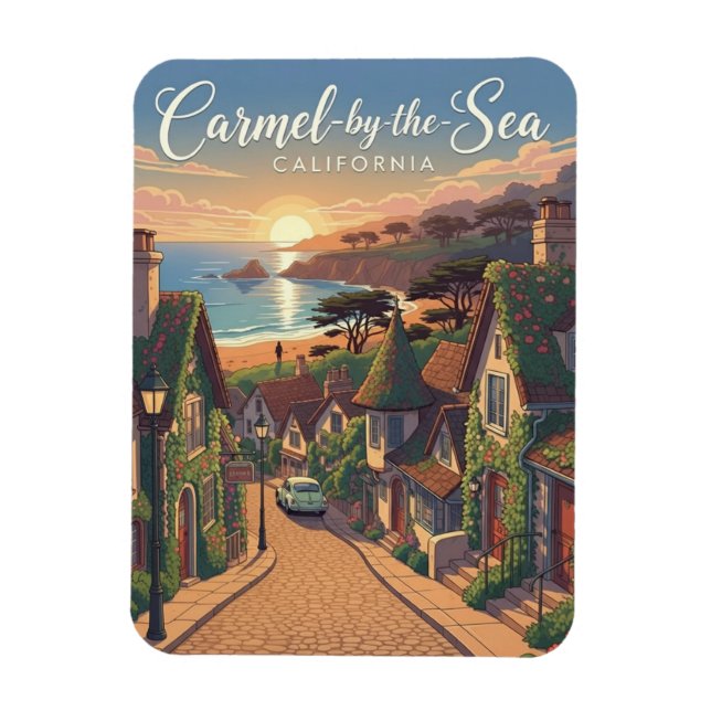 Carmel-by-the-sea  magnet (Vertical)