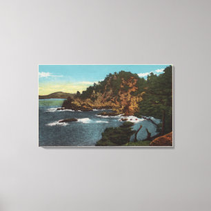 Carmel, CA - Rugged Coast on Point Lobos Canvas Print