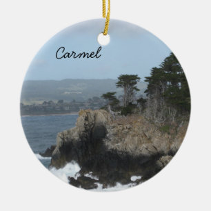 Carmel, California Ceramic Ornament