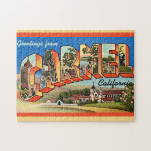 Carmel California Greeting Jigsaw Puzzle