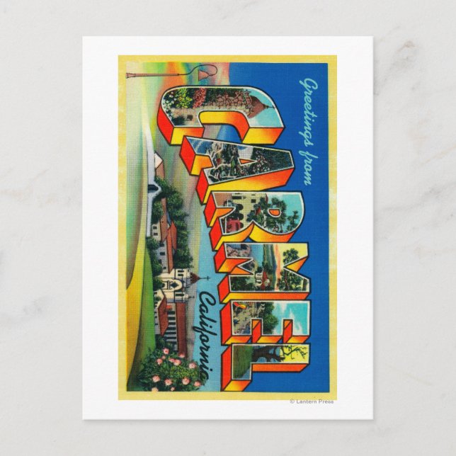 Carmel, California - Large Letter Scenes Postcard (Front)