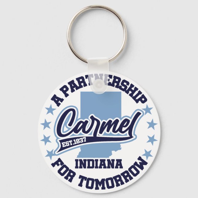 Carmel,Indiana Keychain (Front)