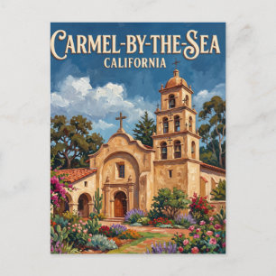 Carmel Mission California Postcard