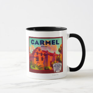 Carmel Orange LabelEast Highlands, CA Mug