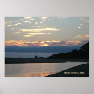 Carmel Sunset and Marine Layer Poster