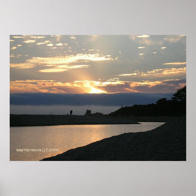Carmel Sunset Couple Poster (Front)