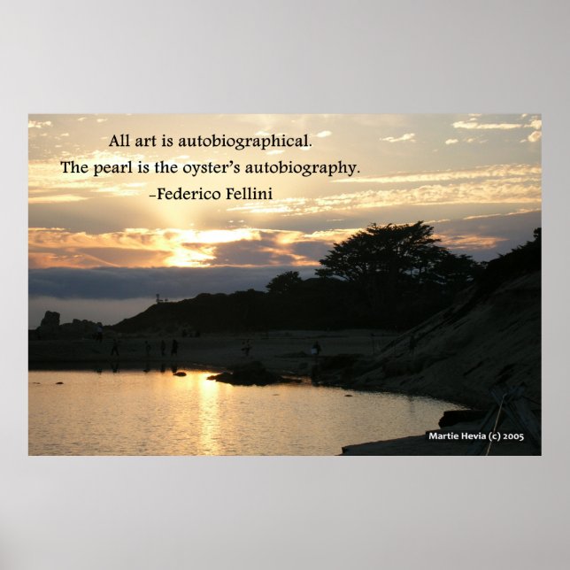 Carmel Sunset Pine - Federico Fellini Poster (Front)