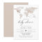 CARMEN Beige Map Travel Adventure Baby Shower