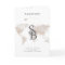 CARMEN Beige World Map Passport Wedding Invitation
