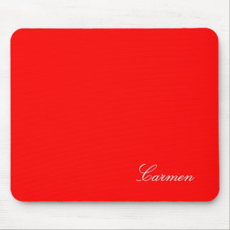 Carmen - customize it with your name - Red Mouse Pad