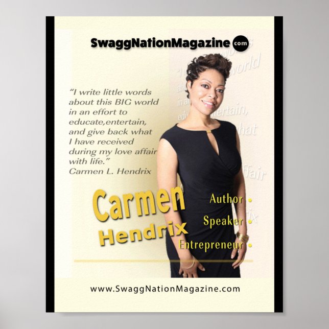 Carmen Hendrix cover Poster (Front)