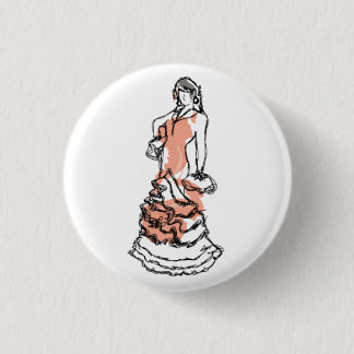 Carmen in a plate 1 inch round button