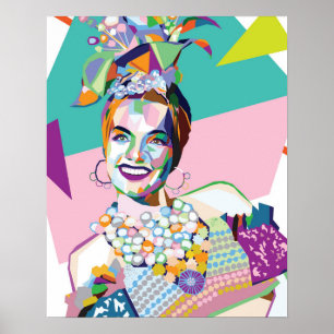 Carmen Miranda brings color to the room Poster