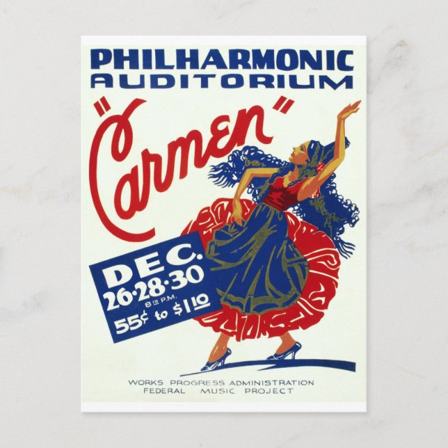 Carmen Postcard (Front)