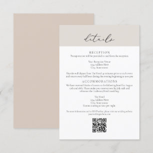 CARMEN Style de passeport Mariage QR Détails Carte