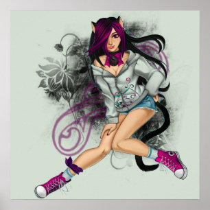 Carmen, the magical cat girl poster