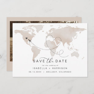 Travel Save The Date Cards | Zazzle