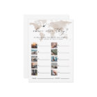 CARMEN Travel Where Were They Bridal Game Card