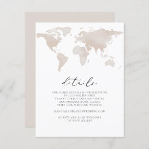 Carmen - Watercolor Map Travel Adventure Details Invitation