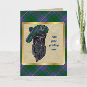 Carmichael Badge & Tartan Personalized Card