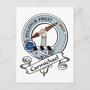 Carmichael Clan Badge Postcard