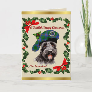 Carmichael Scottie Dog Personalized Xmas Card
