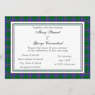 Carmichael Scottish Wedding Invitation