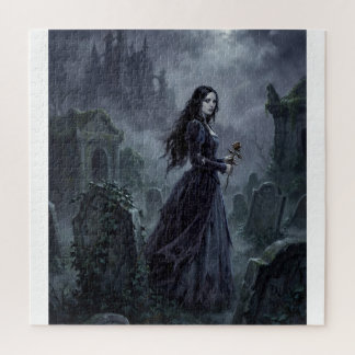 Carmilla Wandering the Styrian Mist Jigsaw Puzzle