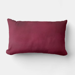 Carmine Red Soft Pastel Colour Tone Lumbar Pillow