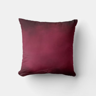Carmine Red Soft Pastel Colour Tone Throw Pillow