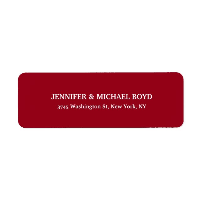 Carmine Red Unique Retro Style Classical Family (Front)