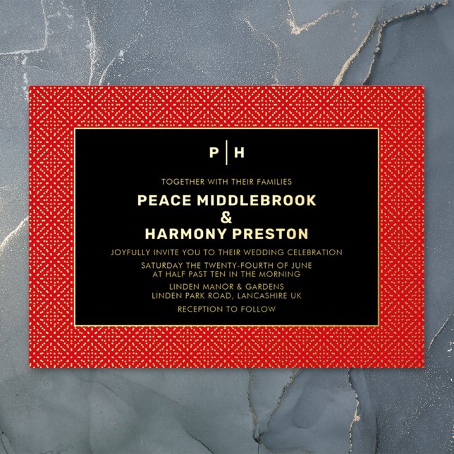 Carnaby Confetti Gold Red Black Wedding (Creator Uploaded)