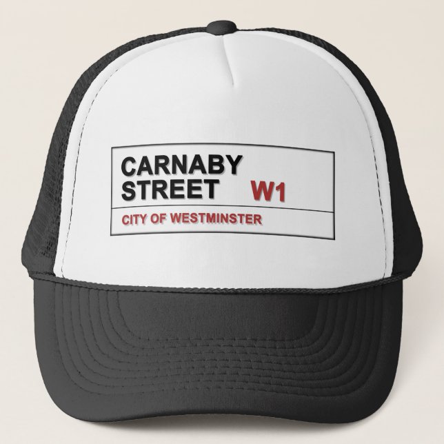 Carnaby Street London England - Swinging! Trucker Hat (Front)