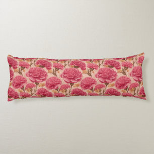 Carnation Bouquet Interior Design Vintage Floor Body Pillow