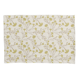carnation flower cottagecore rustic farmhouse pillowcase