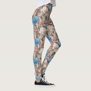 Carnation Flower Gym Wear Carnation Petal Leggings