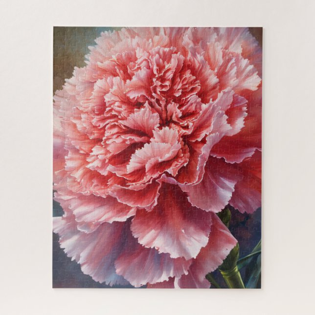 Carnation flower jigsaw puzzle (Vertical)