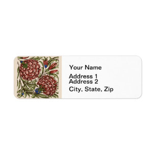 Carnation Flower Tile Antique Art