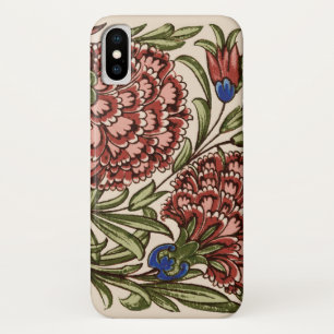 Carnation Flower Tile Antique Rustic De Morgan Art Case-Mate iPhone Case