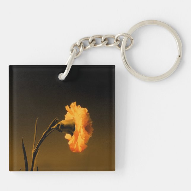 carnation keychain (Back)