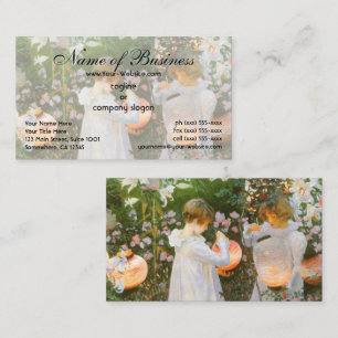 Carnation, Lily, Lily, Rose by John Singer Sargent Business Card