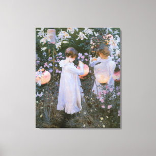 Carnation, Lily, Lily, Rose By John Singer Sargent Canvas Print