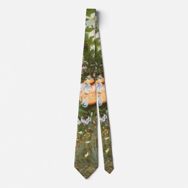 Carnation, Lily, Lily, Rose By John Singer Sargent Tie (Front)