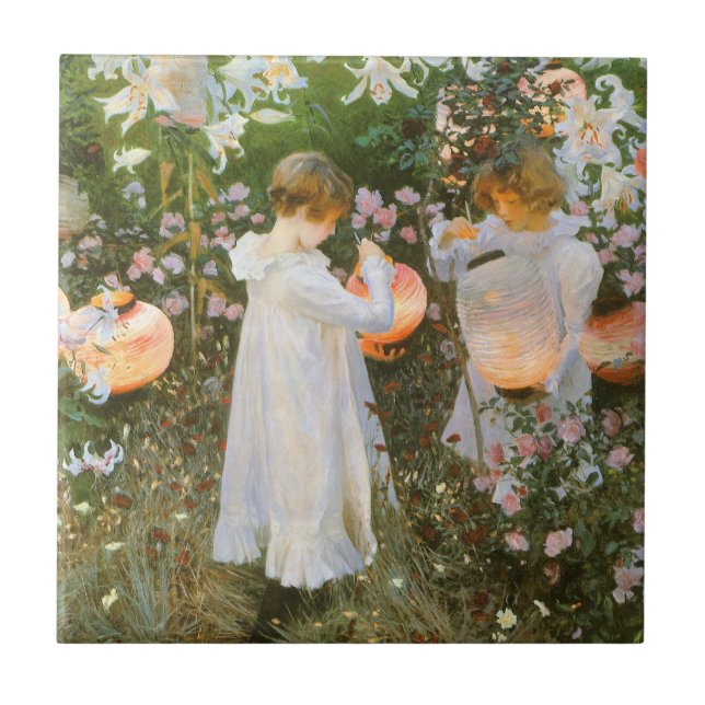 Carnation, Lily, Lily, Rose By John Singer Sargent Tile (Front)