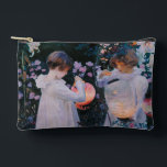 Carnation Lily Lily Rose John Singer Sargent Art Accessory Pouch<br><div class="desc">Carnation,  Lily,  Lily,  Rose - this classic painting is an oil painting that shows two children dressed in white,  lighting garden Chinese lanterns in an evening garden of pink roses,  yellow carnations and white lilies. American artist John Singer Sargent painted this in 1886,  in an impressionistic style.</div>