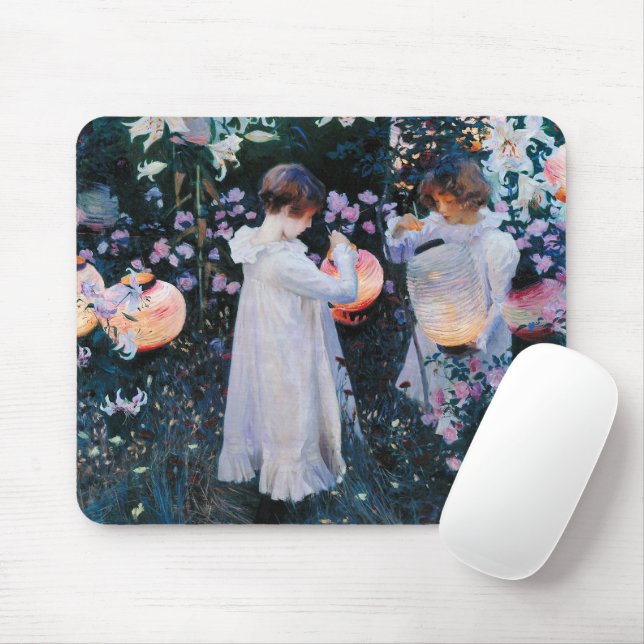 Carnation, Lily, Lily, Rose | John Singer Sargent Mouse Pad (With Mouse)