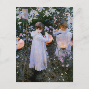 Carnation, Lily, Lily, Rose Postcard